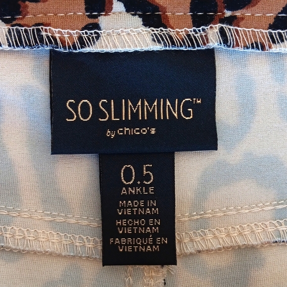 Chico's So Slimming leopard Girlfriend skinny anklepants - Picture 2 of 11